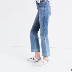 Madewell Retro Crop Bootcut Jeans: Two-Tone